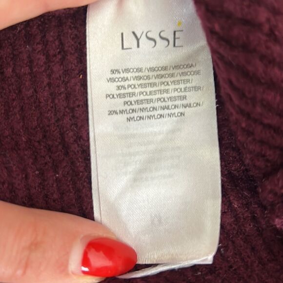 LYSSE LONG SLEEVE SHOULDER CUT OFF SWEATER - Picture 9 of 10